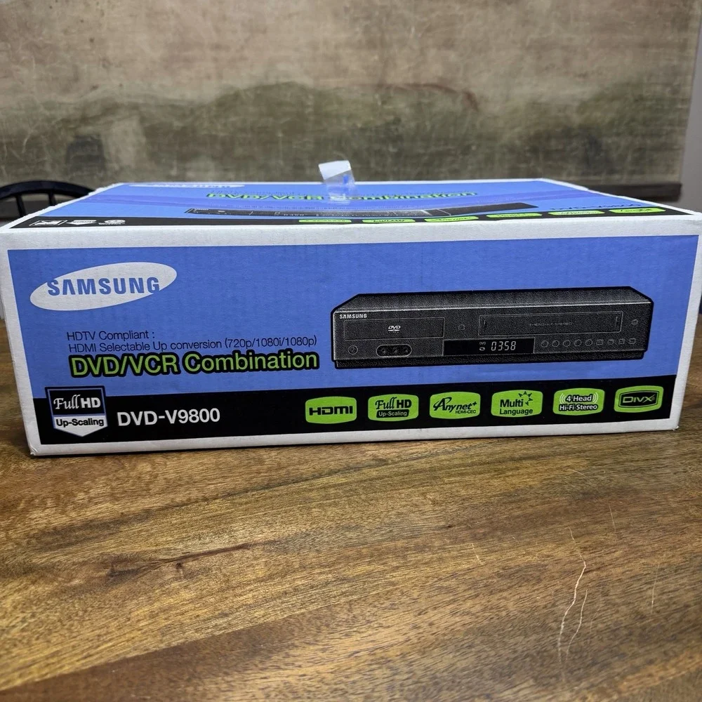 New Sealed - Samsung DVD-V9800 DVD VCR Combination Player Full HD HDMI